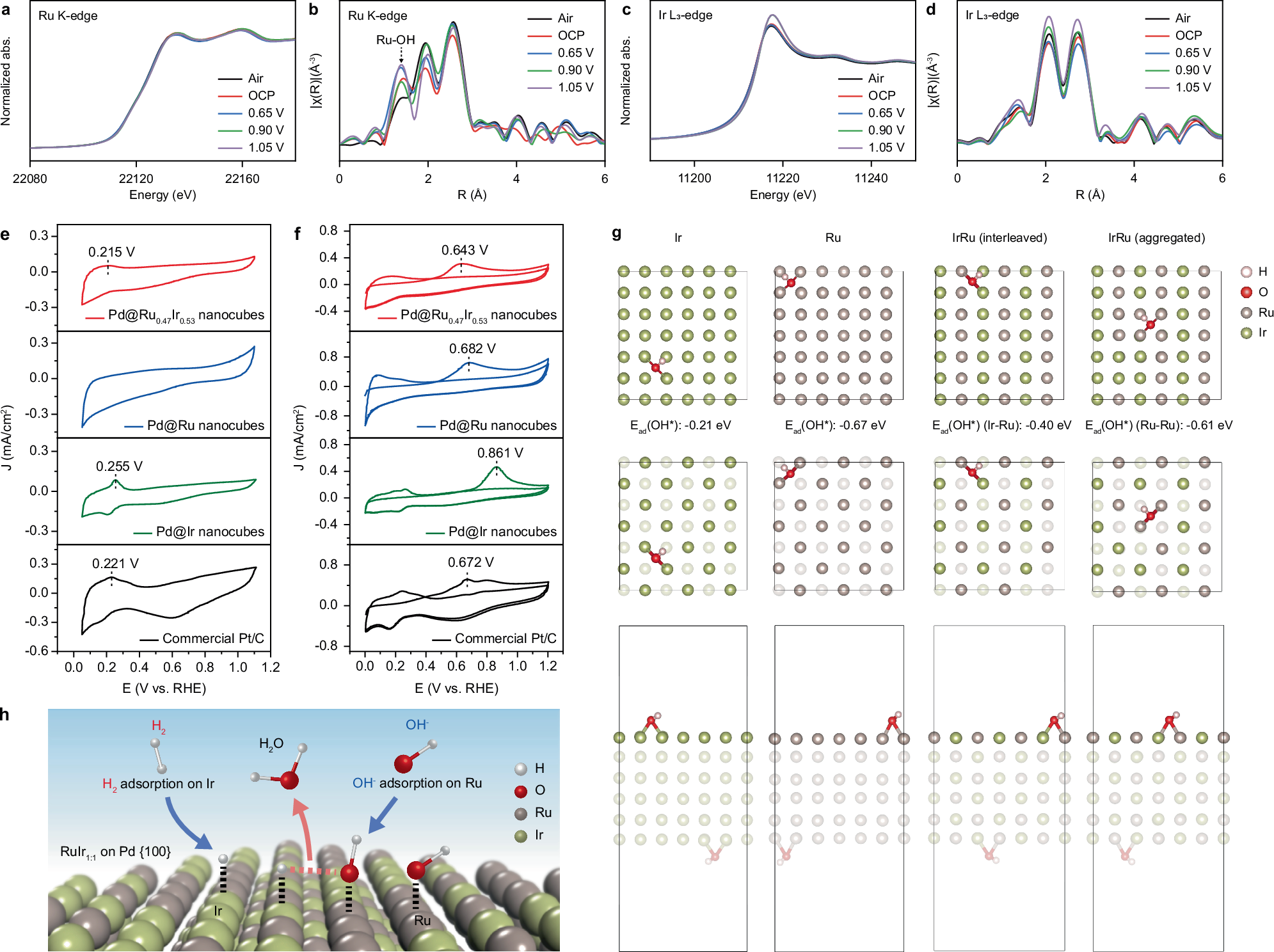 Fig. 6: Catalytic mechanism revealed by operando XAS and electrochemical characterization.