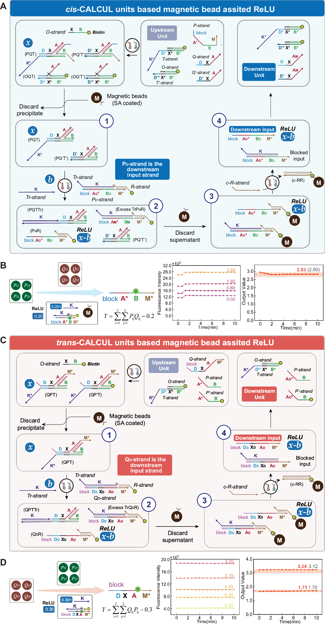 Fig. 6: Magnetic bead assisted CALCUL units.