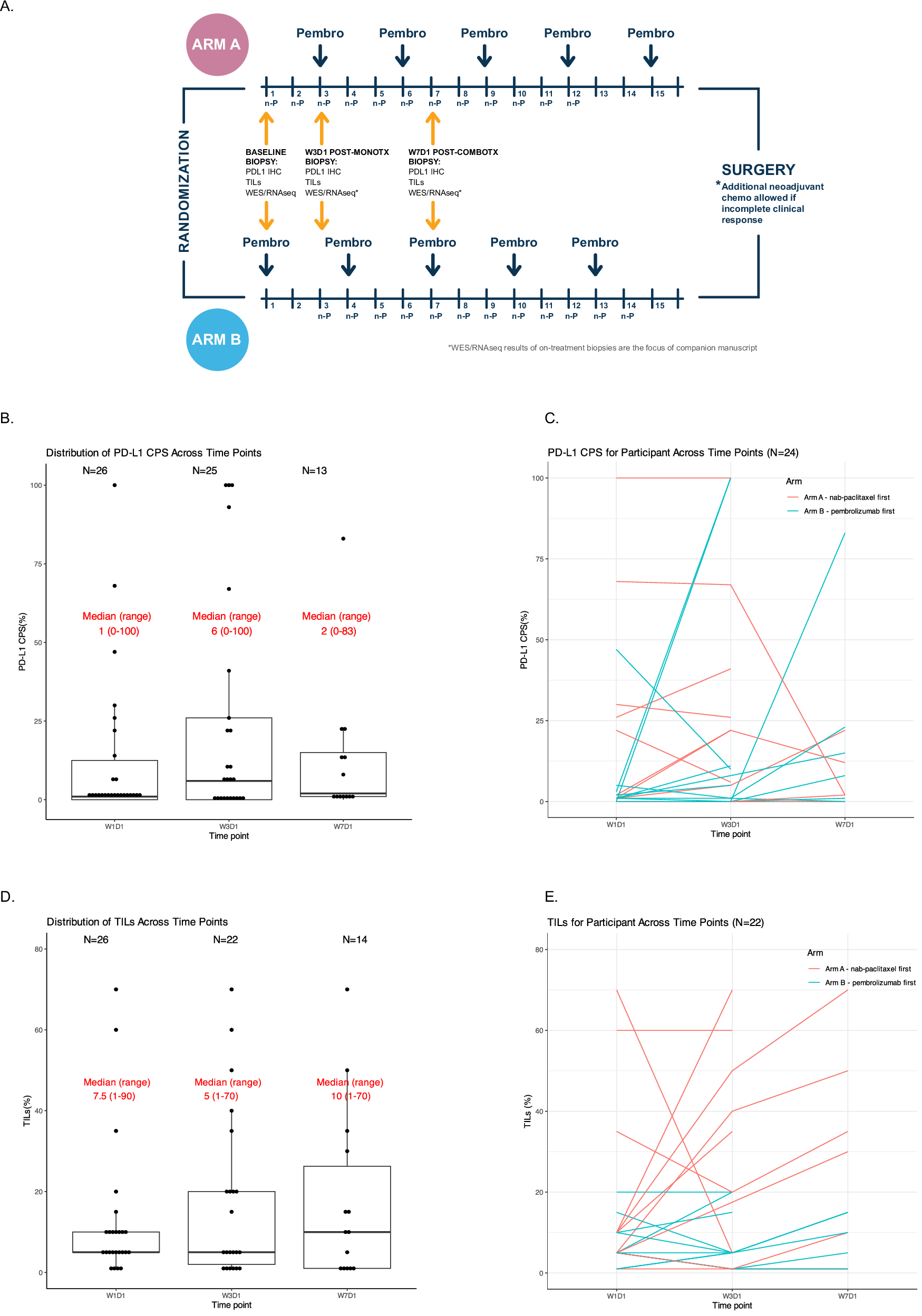 Efficacy, safety, and predictive biomarkers of neoadjuvant nab-paclitaxel and pembrolizumab in hormone receptor-positive breast cancer: A randomized pilot trial
