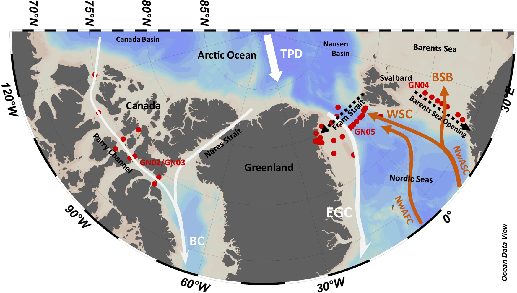 Fig. 1: Overview of the study region and sample locations.