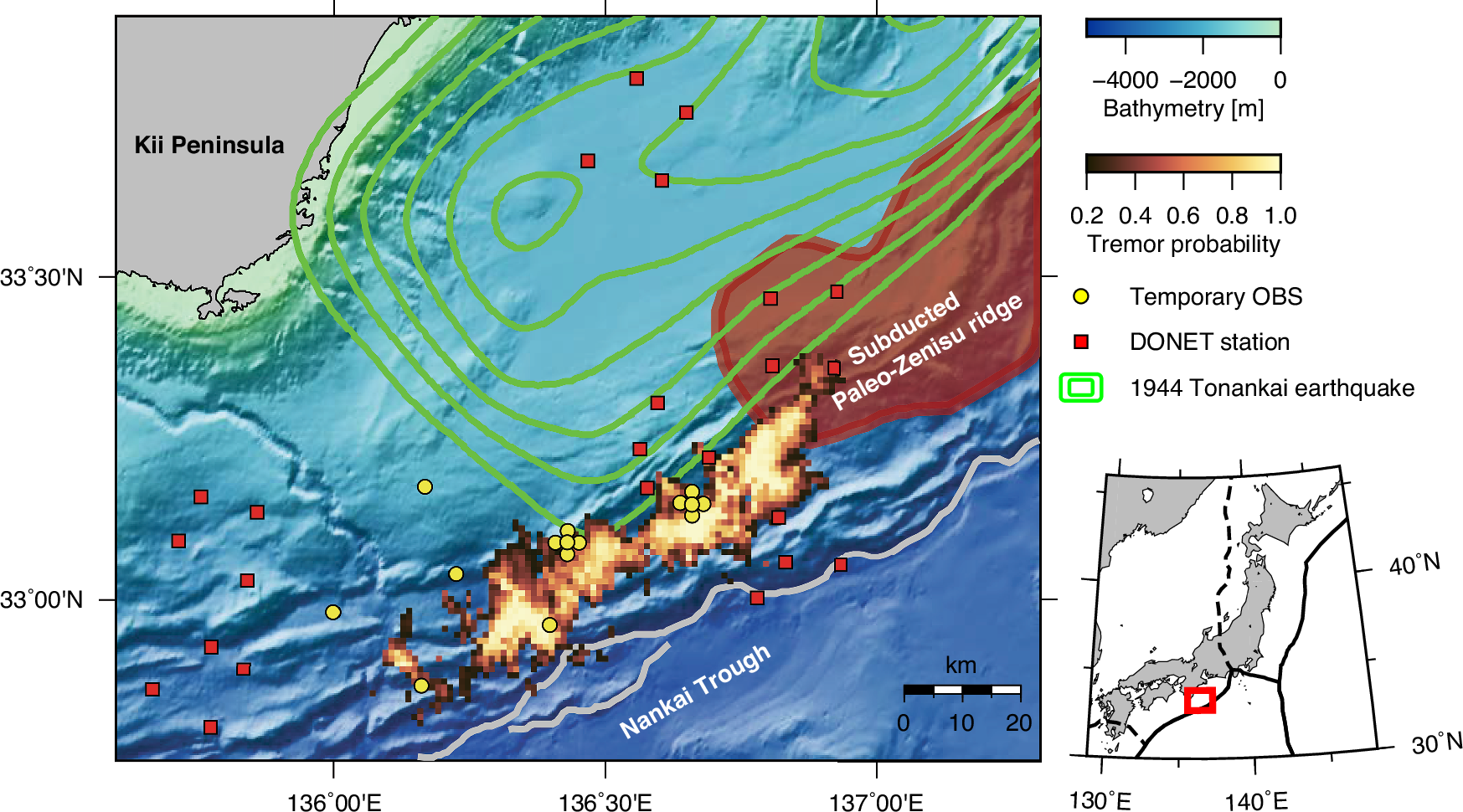 Fig. 1: Tectonic setting of the study region.