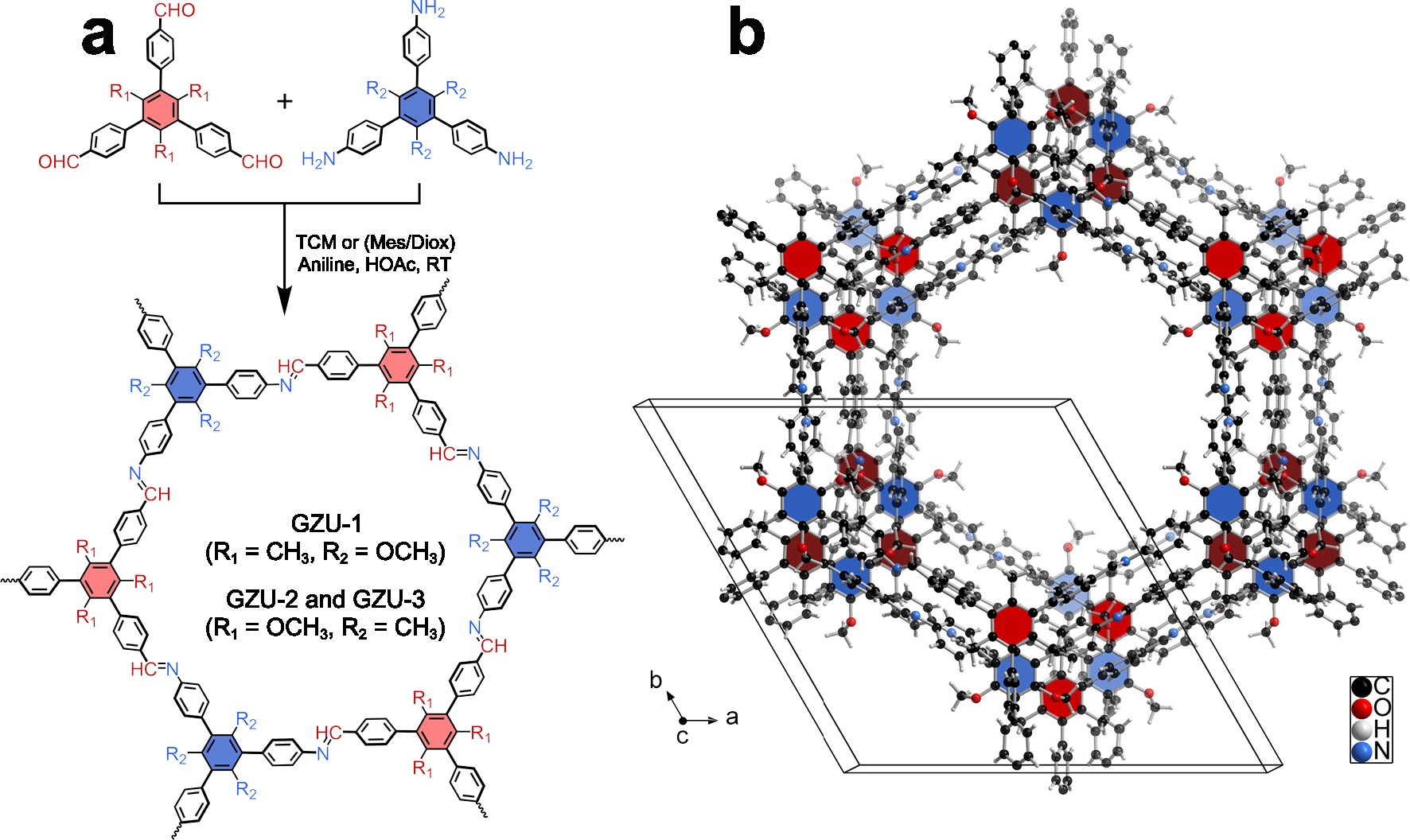 Fig. 1: Formation of single-crystal 2D COFs.