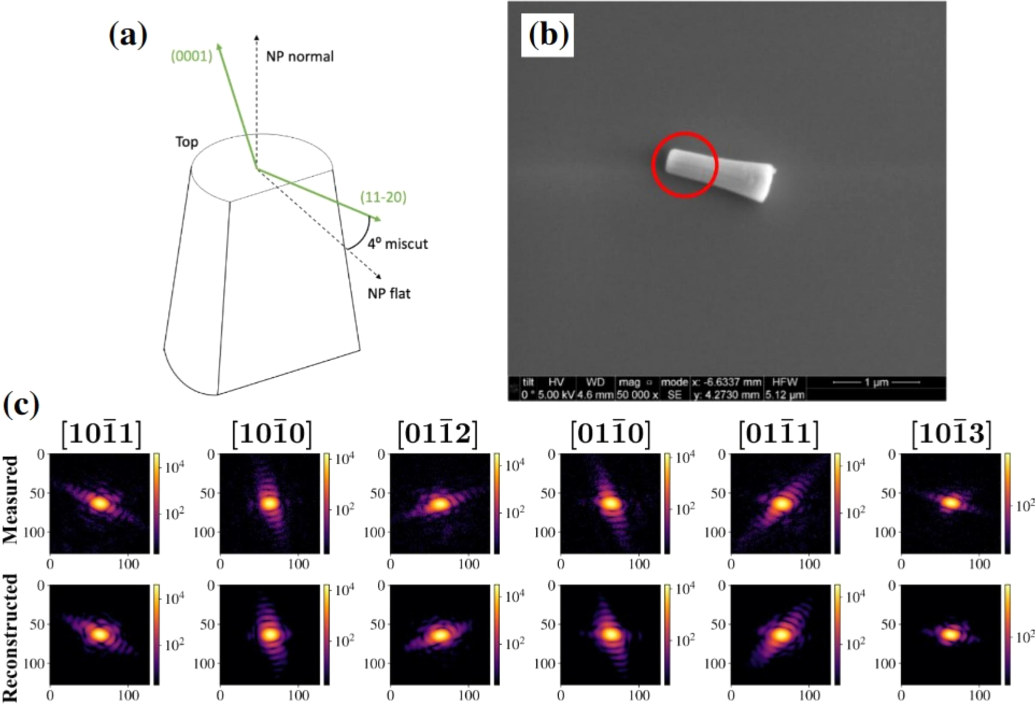Fig. 8: Silicon carbide nanoparticle used for experimental demonstration of MR-BCDI.