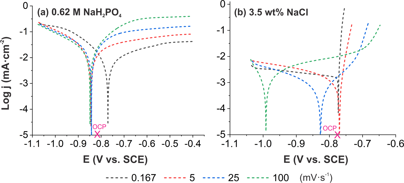Potentiodynamic polarization curves of AA7075 at high scan rates  interpreted using the high field model | npj Materials Degradation