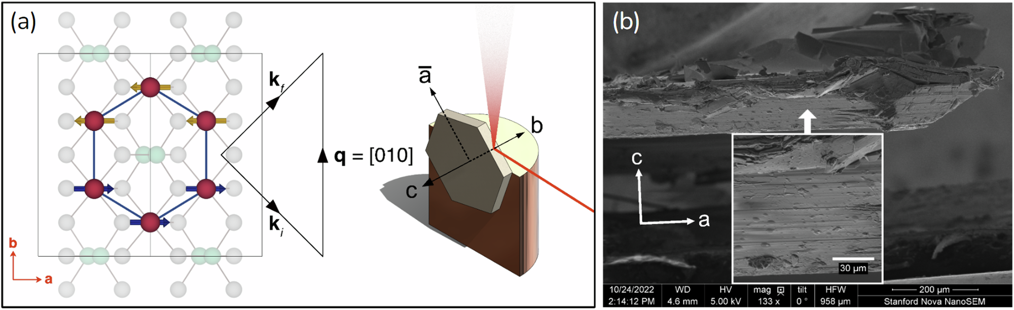 Fig. 1: Sample and wide-angle X-ray diffraction geometry.