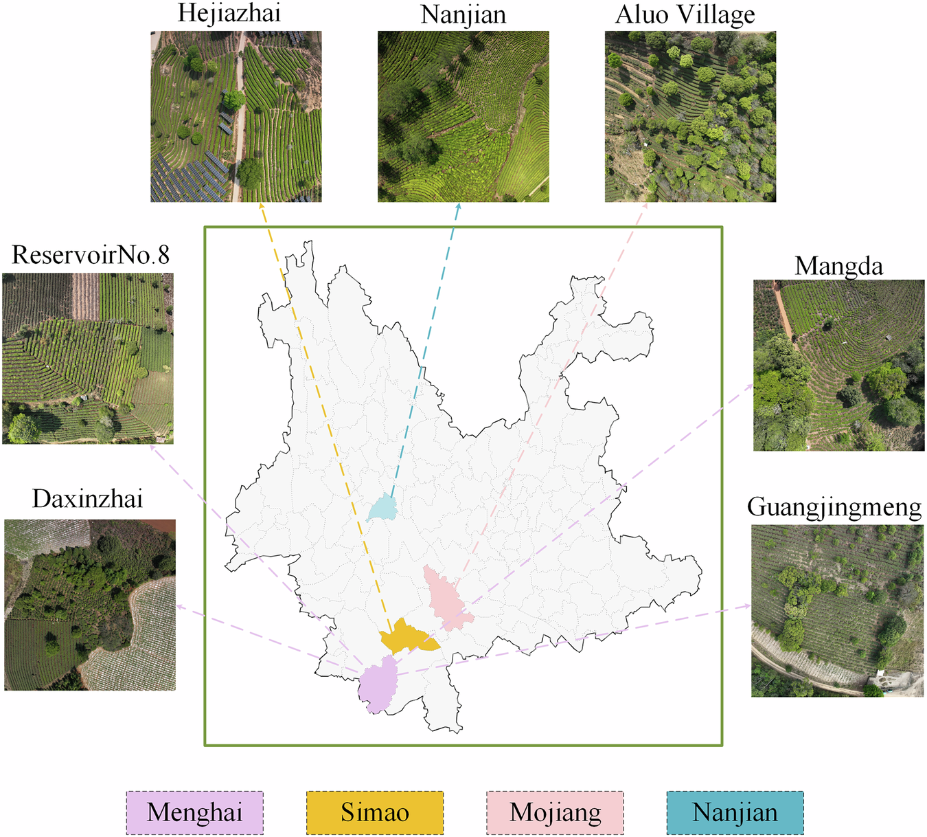 Fig. 3: Geographical distribution of the sampling locations.