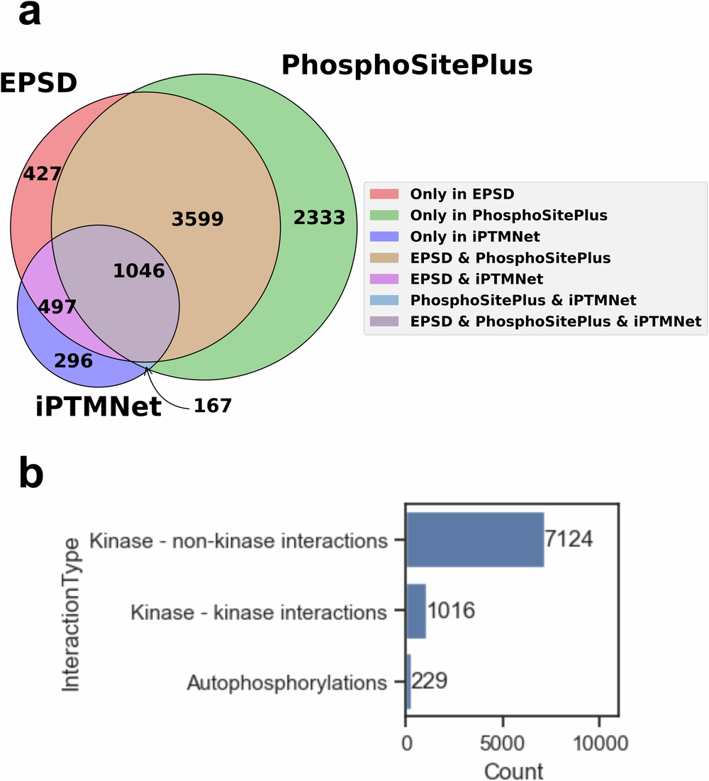 Fig. 2: Kinase-substrate interaction statistics in the KiNet dataset.