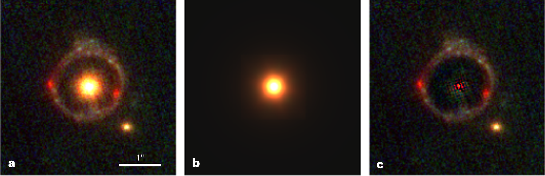 Fig. 1: A complete Einstein ring identified in JWST images.