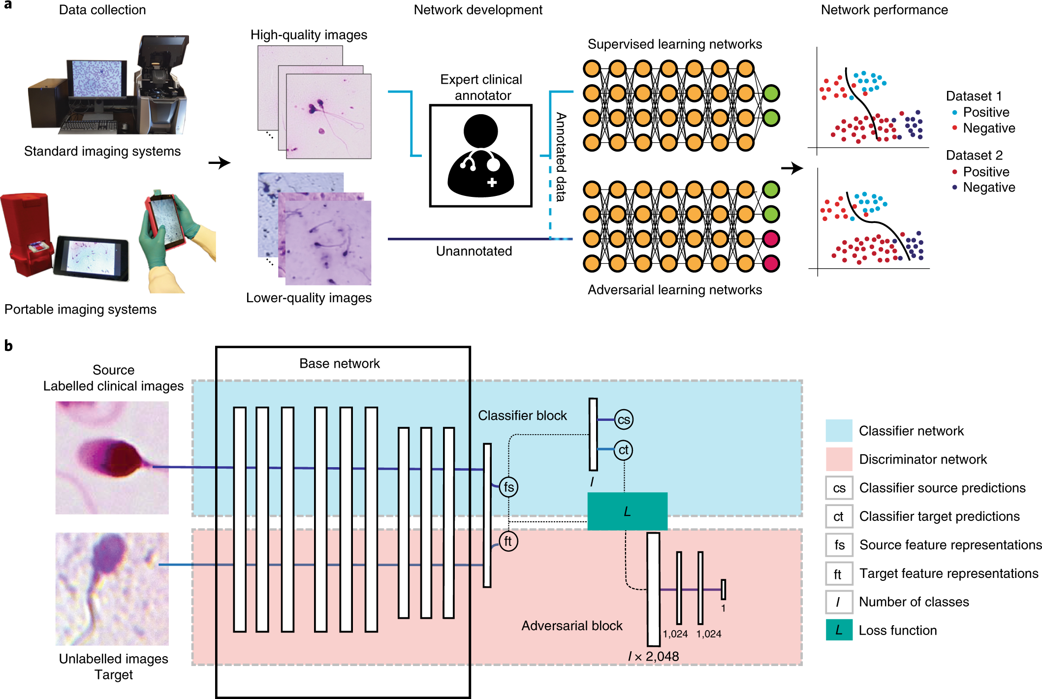 Adaptive Adversarial Neural Networks For The Analysis Of Lossy And Domain Shifted Datasets Of Medical Images Nature Biomedical Engineering