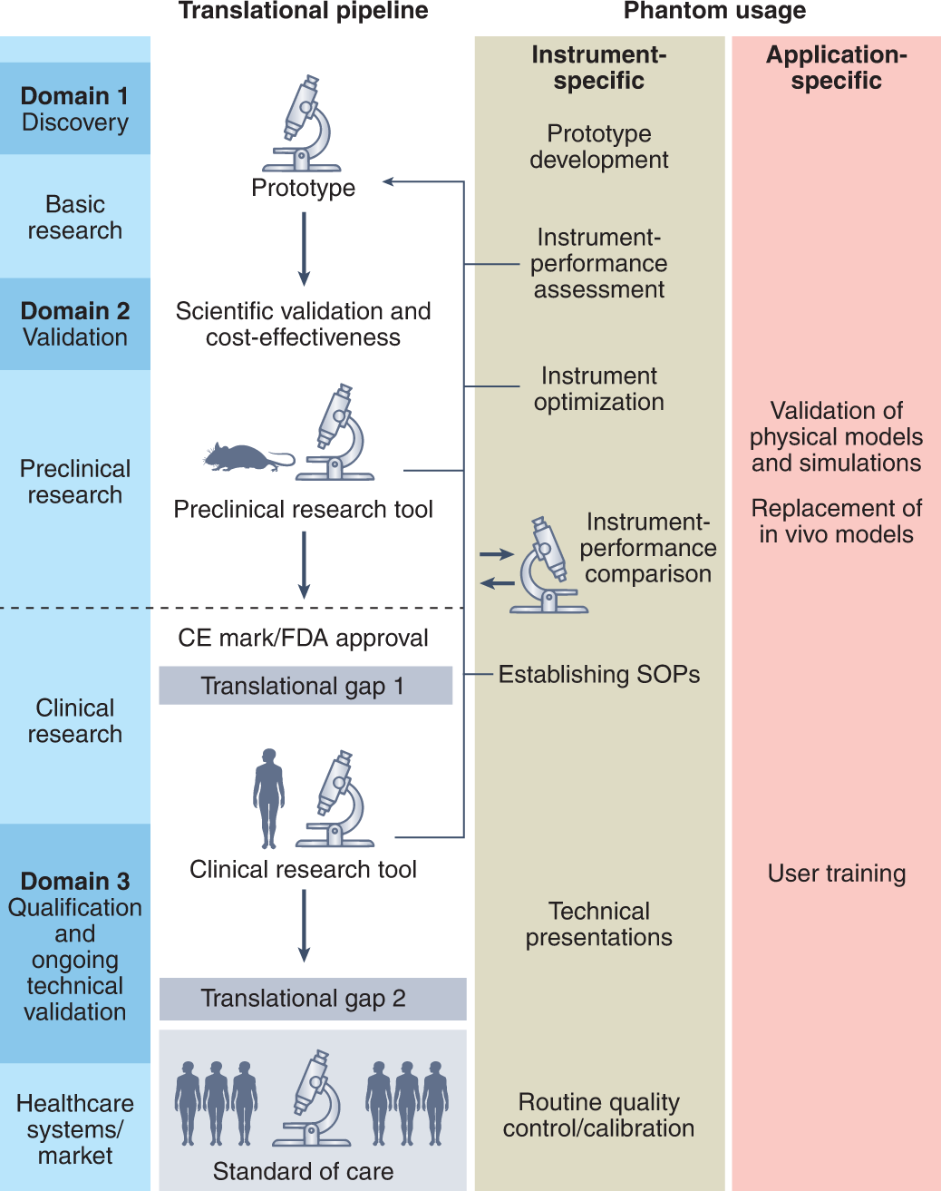 Criteria for the design of tissue-mimicking phantoms for the