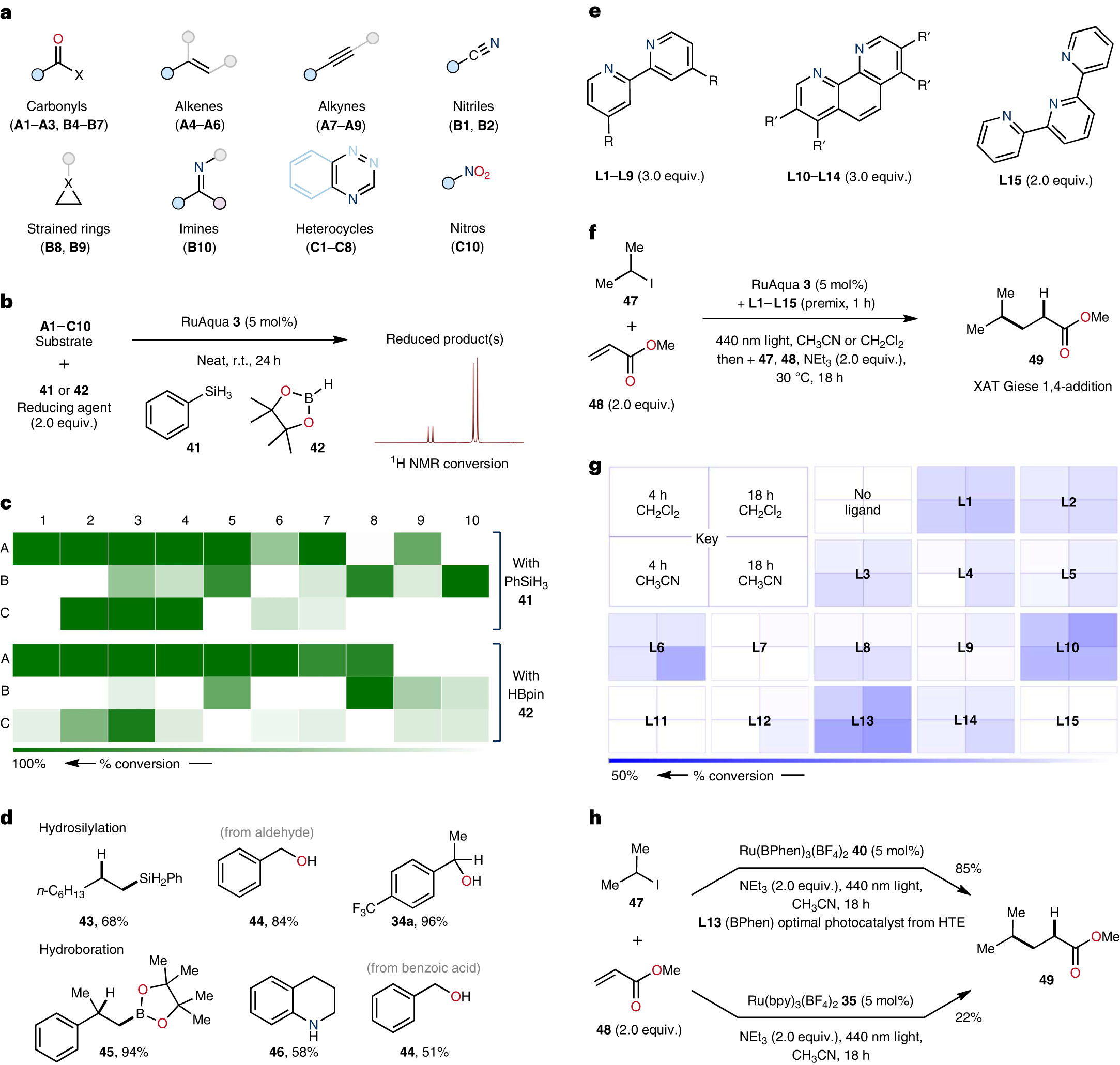 Fig. 4: Use of RuAqua 3 as a platform precatalyst for discovery.