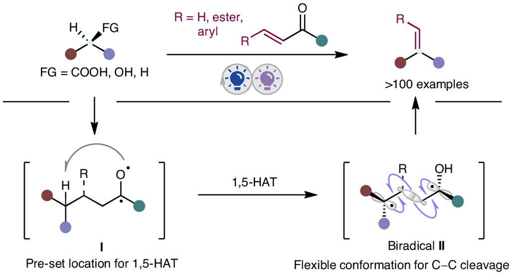 Modular alkene synthesis from carboxylic acids, alcohols and 