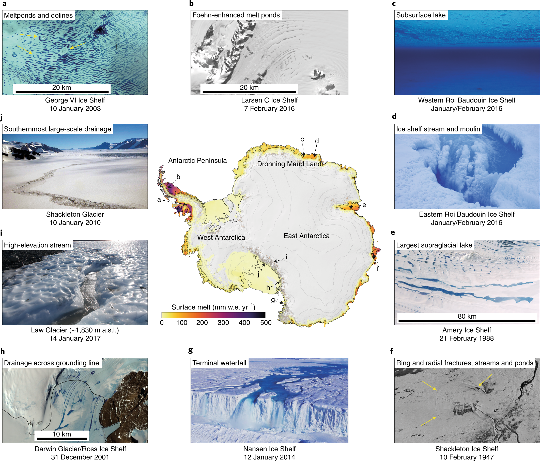 2016 ls-island under 10 Antarctic surface hydrology and impacts on ice-sheet mass balance | Nature  Climate Change
