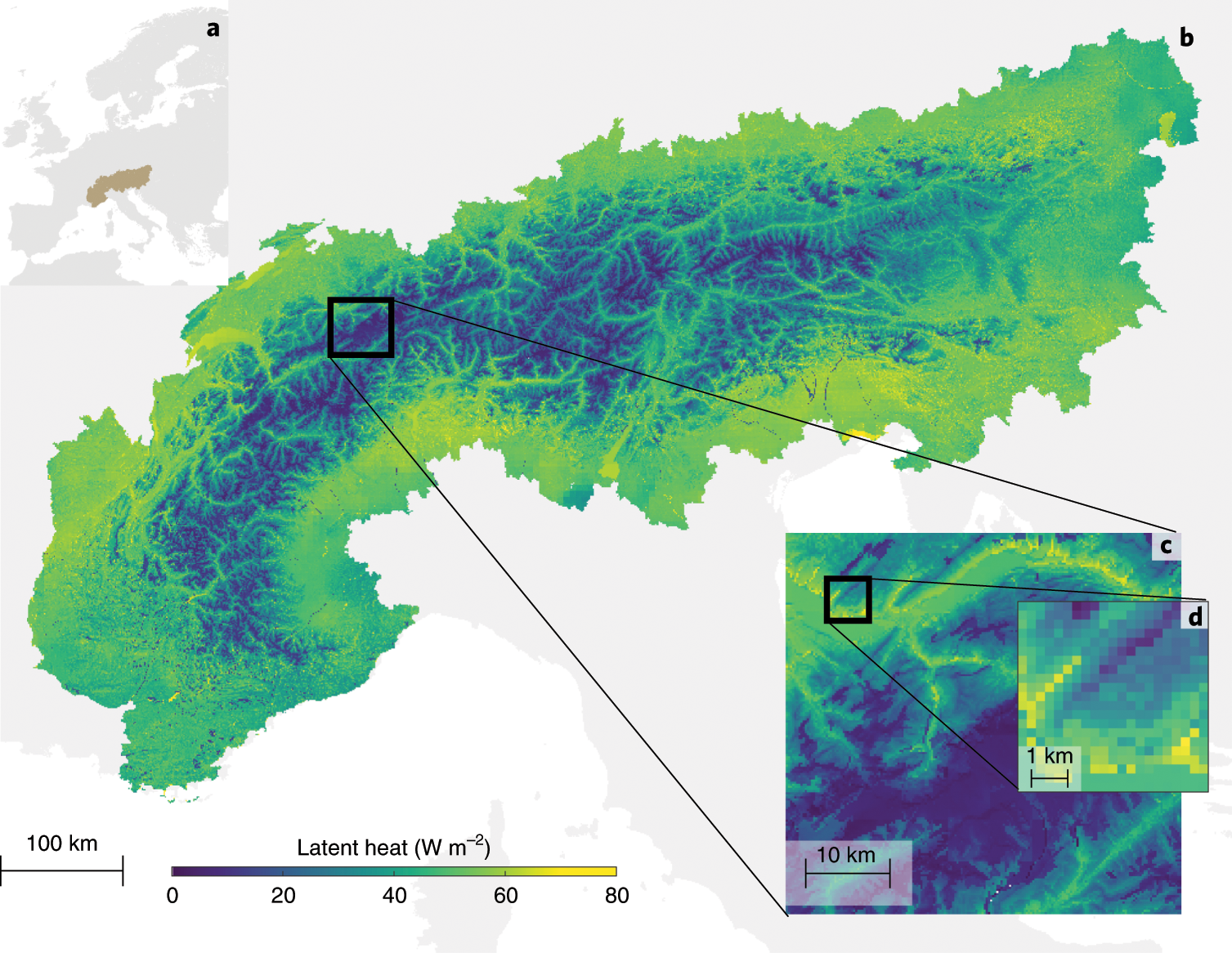 More green and less blue water in the Alps during warmer summers | Nature  Climate Change