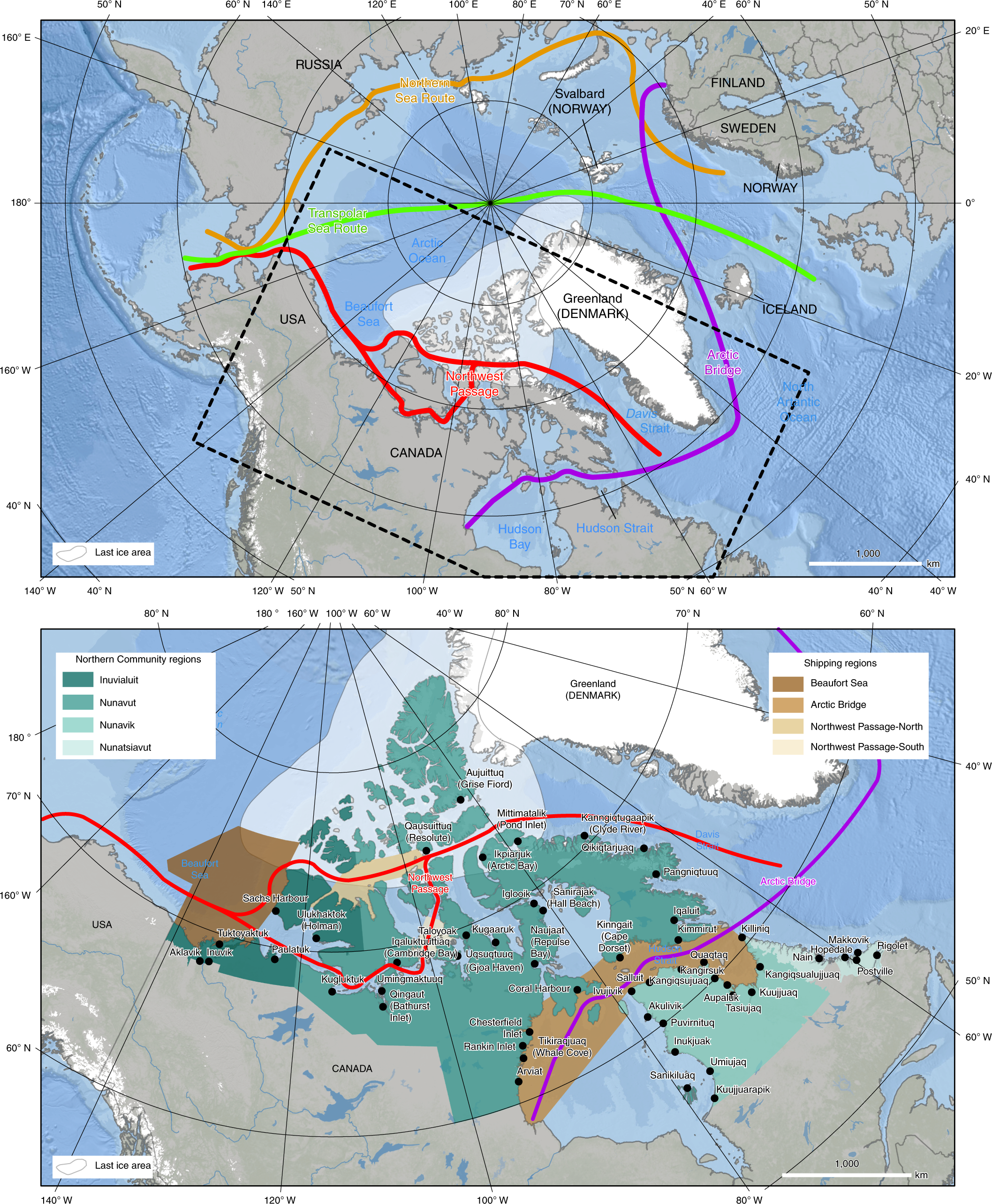 Impact of 1, 2 and 4 °C of global warming on ship navigation in the  Canadian Arctic | Nature Climate Change