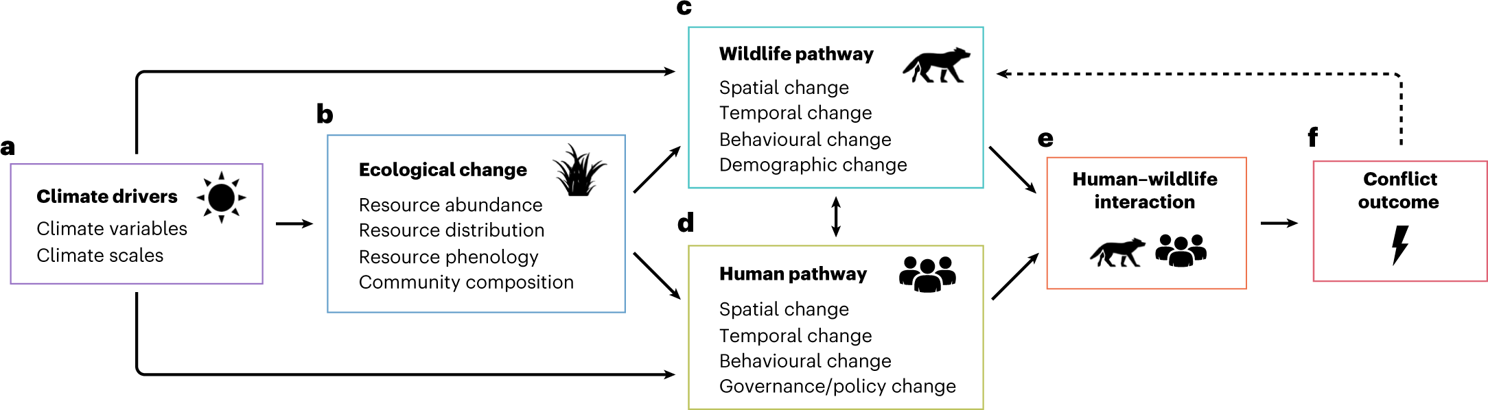 Climate change as a global amplifier of human–wildlife conflict | Nature  Climate Change