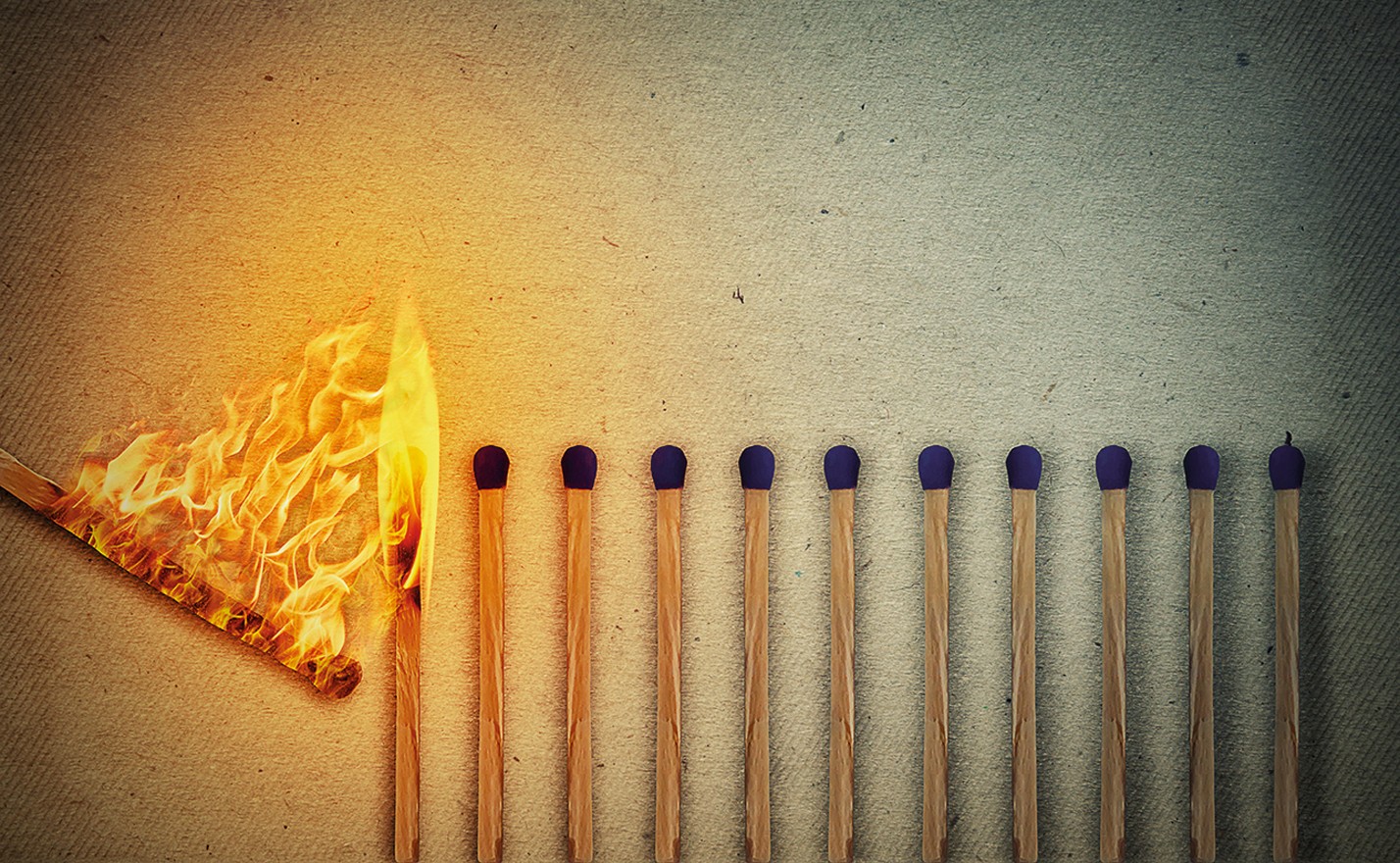 Сгоревшая спичка рисунок