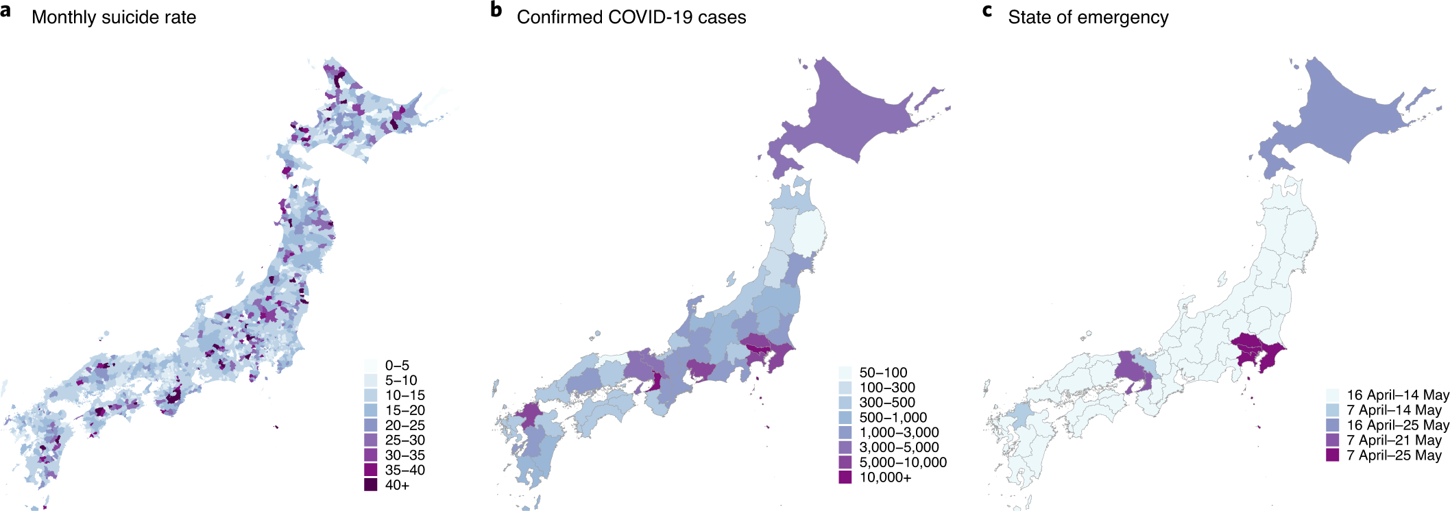 Increase In Suicide Following An Initial Decline During The Covid 19 Pandemic In Japan Nature Human Behaviour