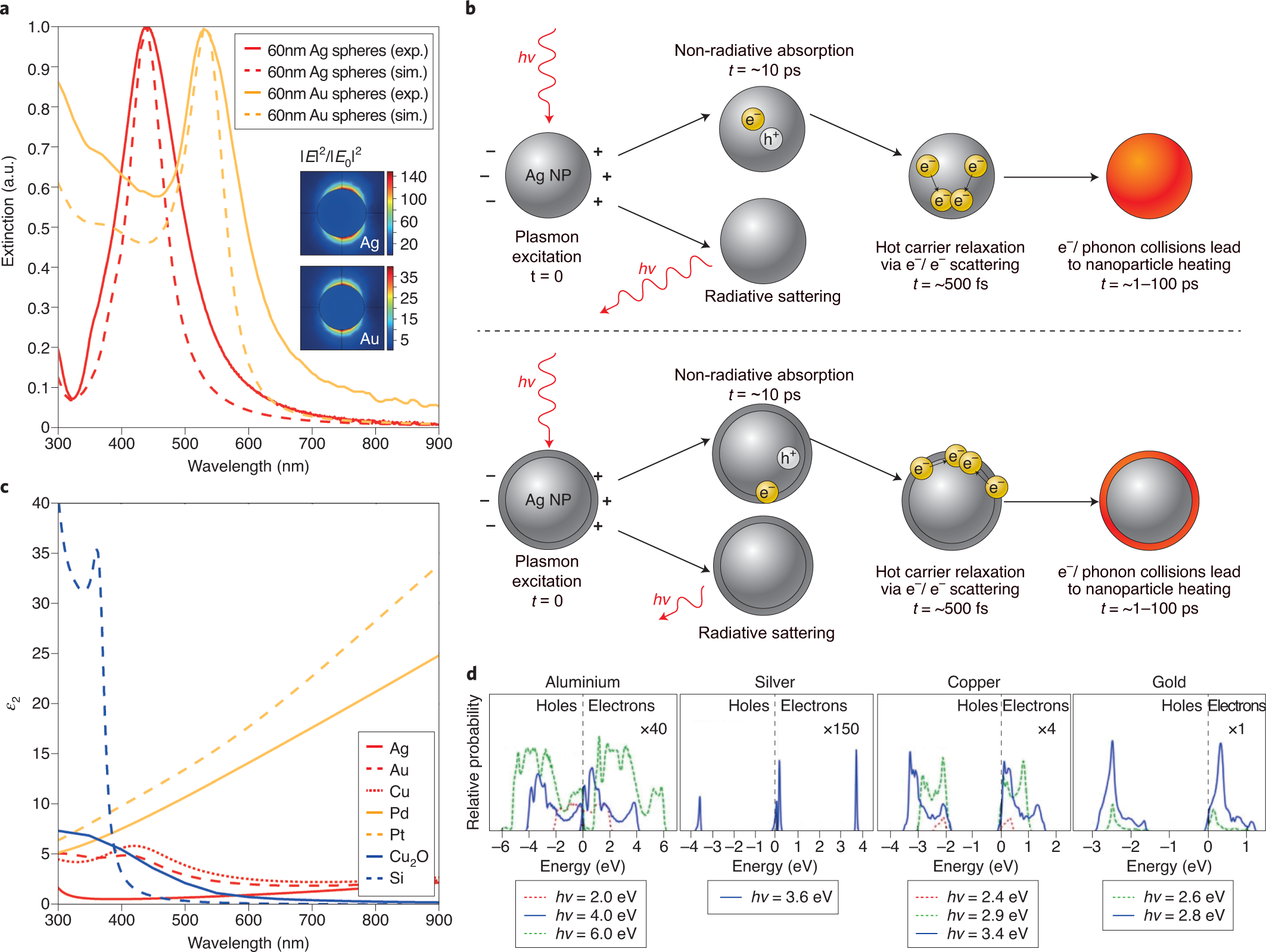 Flow And Extraction Of Energy And Charge Carriers In Hybrid Plasmonic Nanostructures Nature Materials