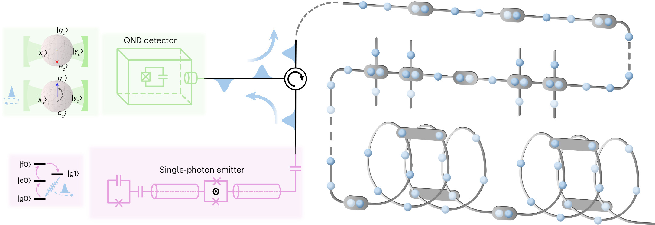 Photograph accompanying Tsinghua and Hefei physicists fuse small microwave-photon clusters into a 13-qubit entangled graph state