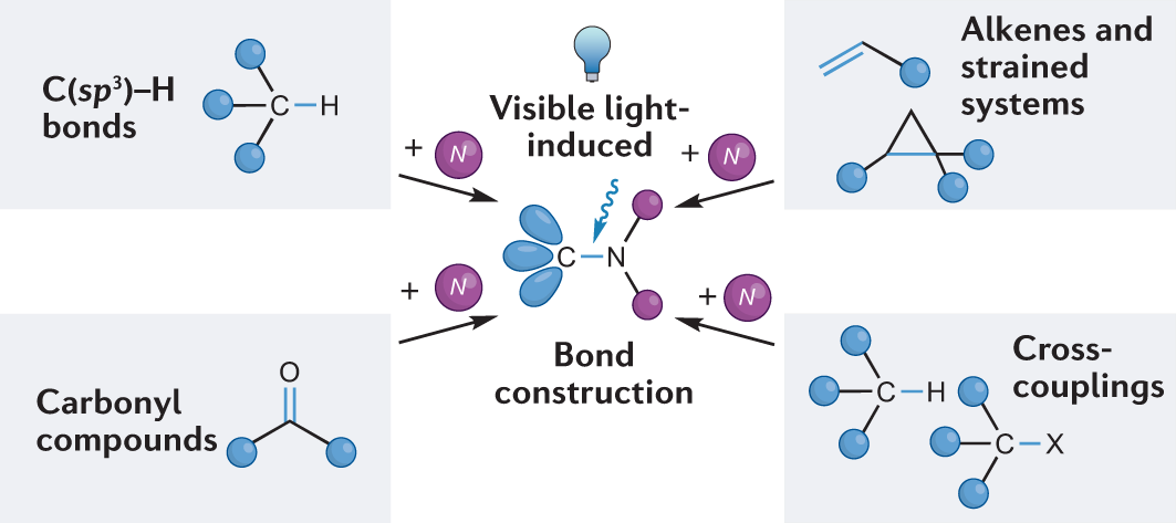 Recent advances in visible light-induced C(sp3)–N bond formation