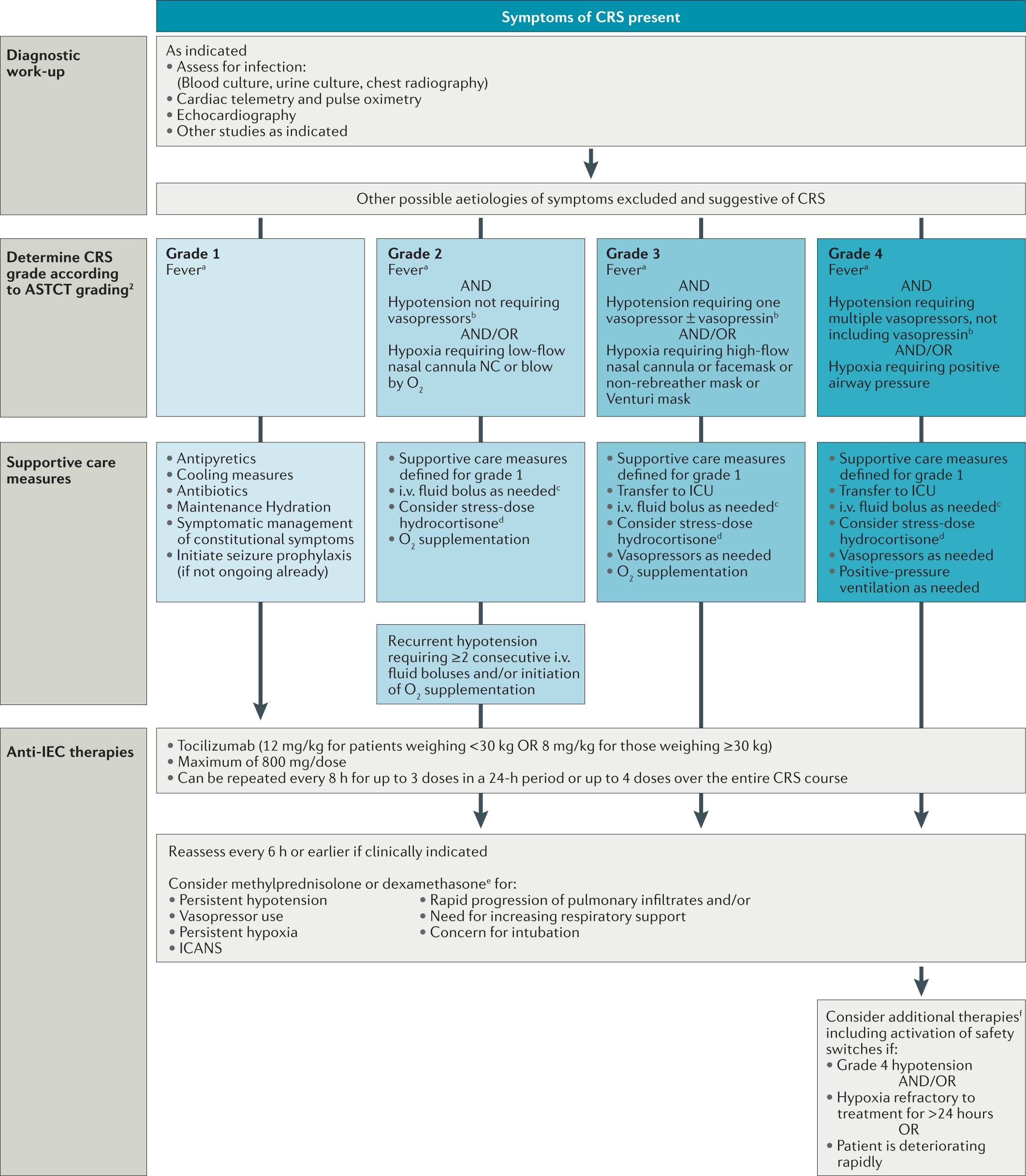 Diagnosis, grading and management of toxicities from