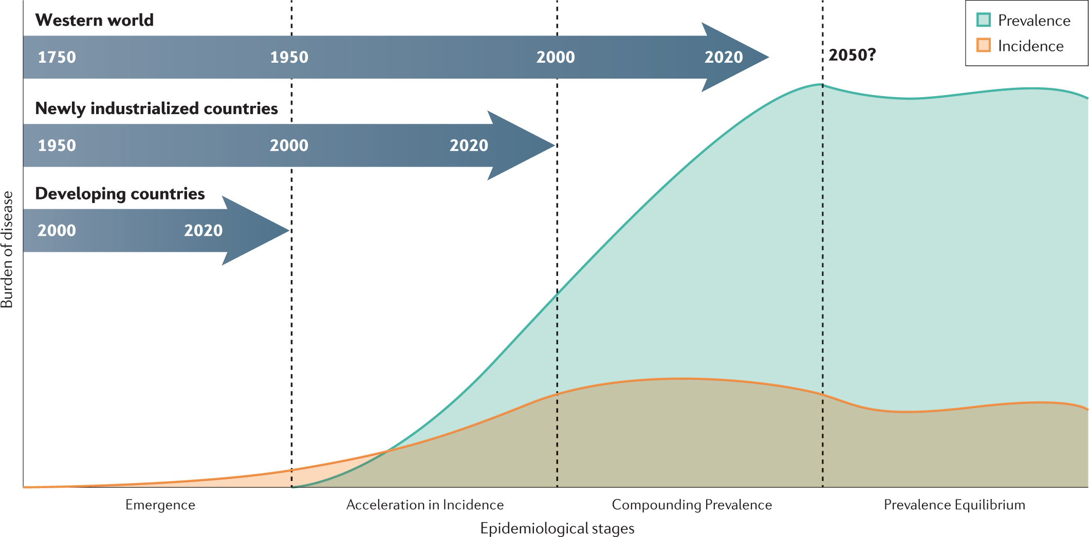 The epidemiological stages in the global evolution of inflammatory bowel disease | Nature Reviews Gastroenterology & Hepatology