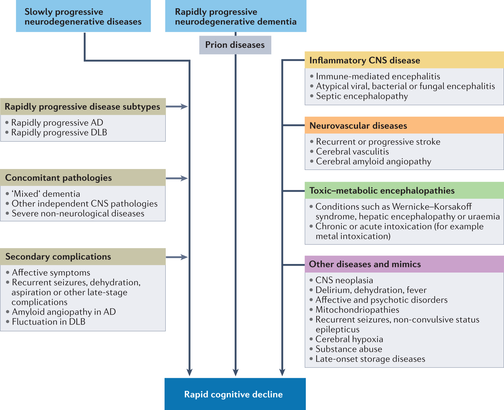 Rapidly progressive dementias — aetiologies, diagnosis and management |  Nature Reviews Neurology