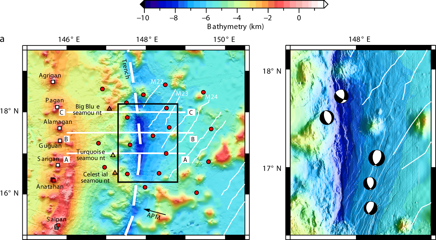 Water Input Into The Mariana Subduction Zone Estimated From Ocean