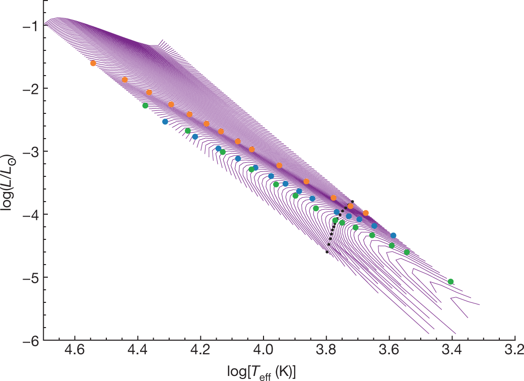 Core crystallization and pile-up in the cooling sequence of evolving white  dwarfs | Nature