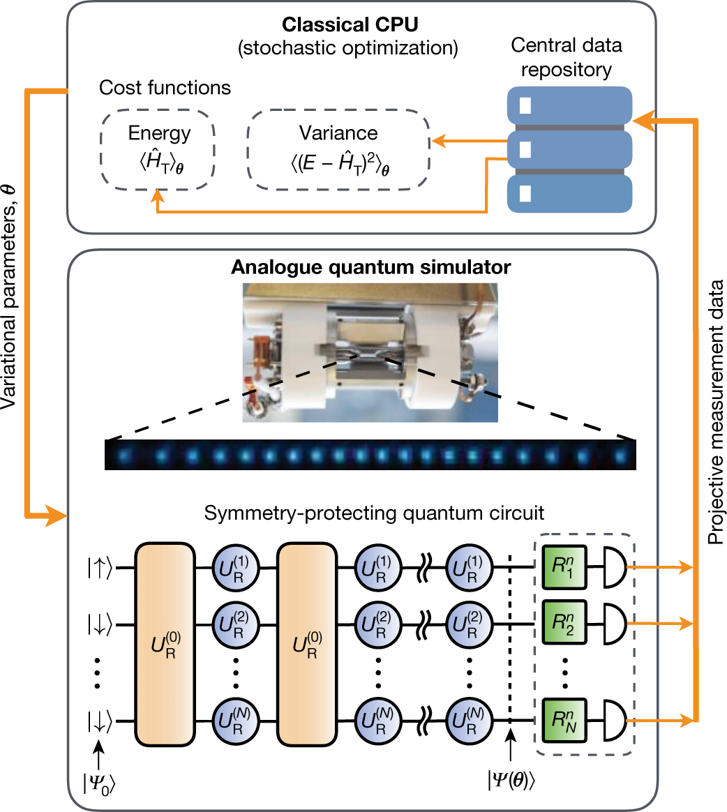 Self Verifying Variational Quantum Simulation Of Lattice -