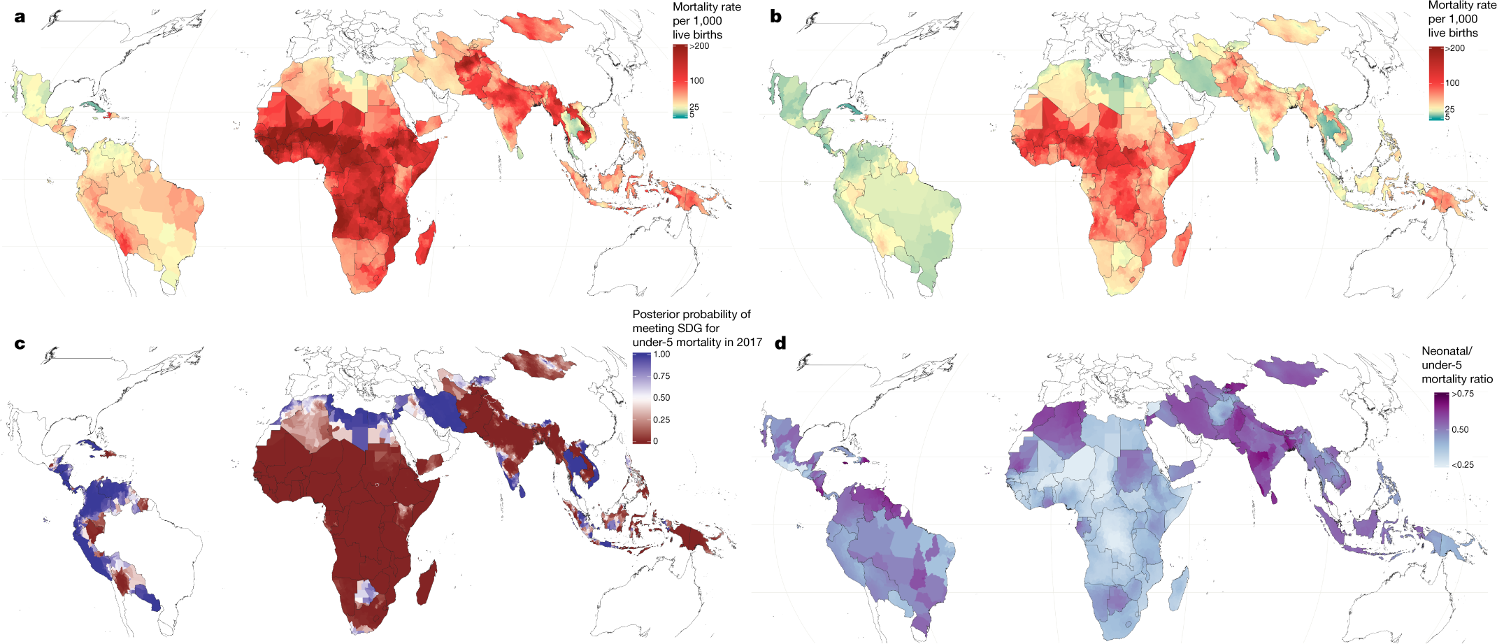 Mapping 123 million neonatal, infant and child deaths between 2000 and 2017  | Nature