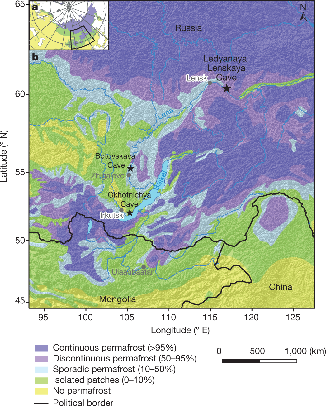 Palaeoclimate evidence of vulnerable permafrost during times of low sea ice  | Nature