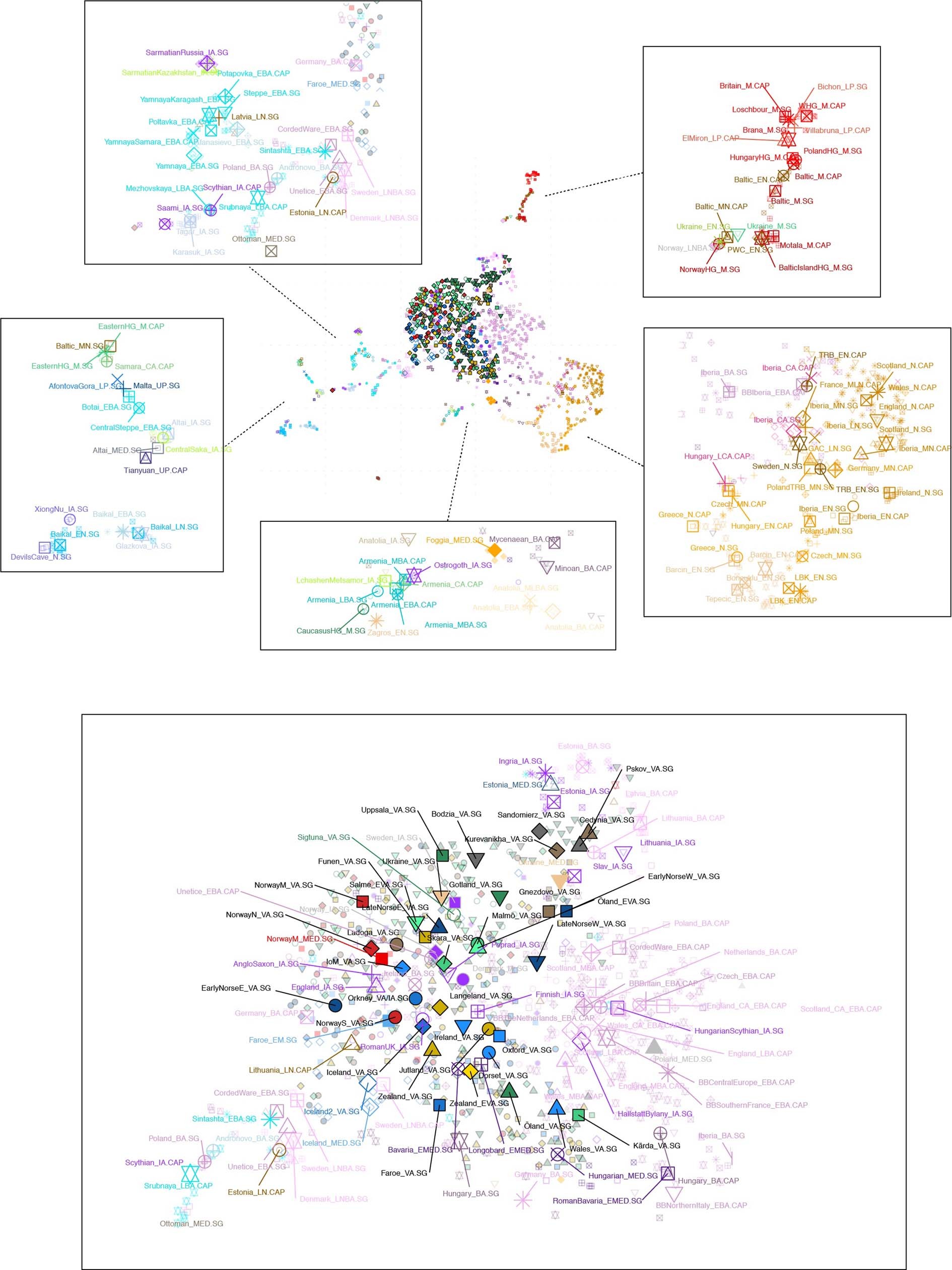 Extended Data Fig. 3: Fine-scale population structure.