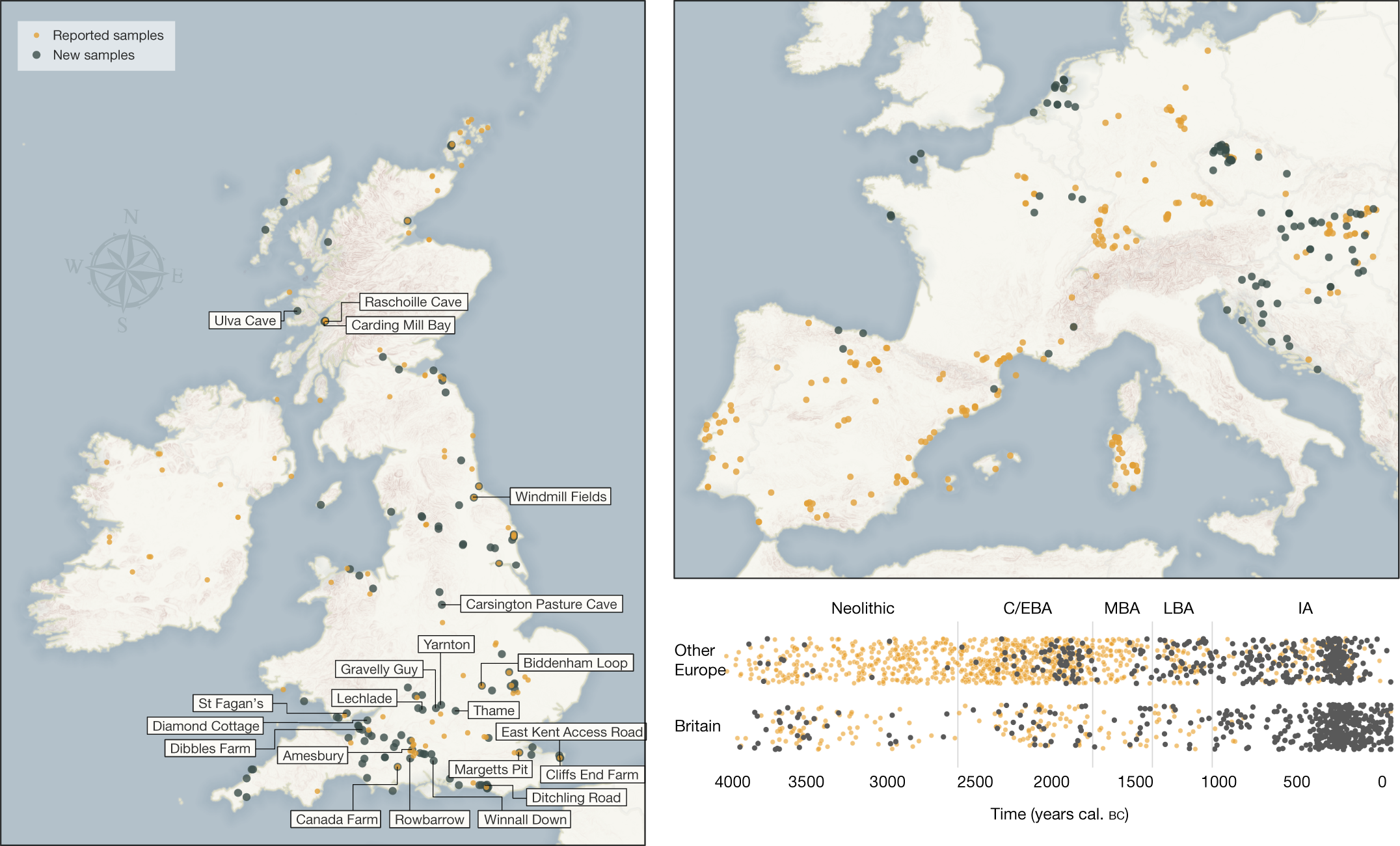 Large-scale migration into during the Middle to Late Bronze Age Nature