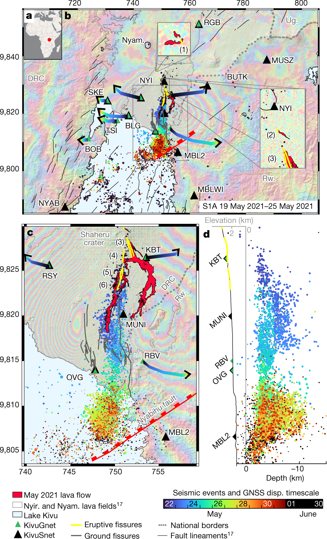 Precursor-free eruption triggered by edifice rupture at Nyiragongo volcano  | Nature