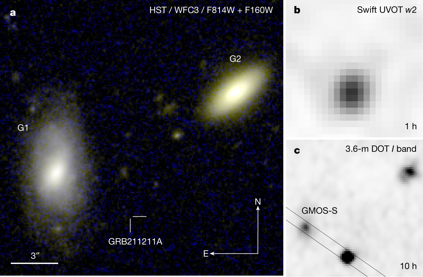 A nearby long gamma-ray burst from a merger of compact objects | Nature