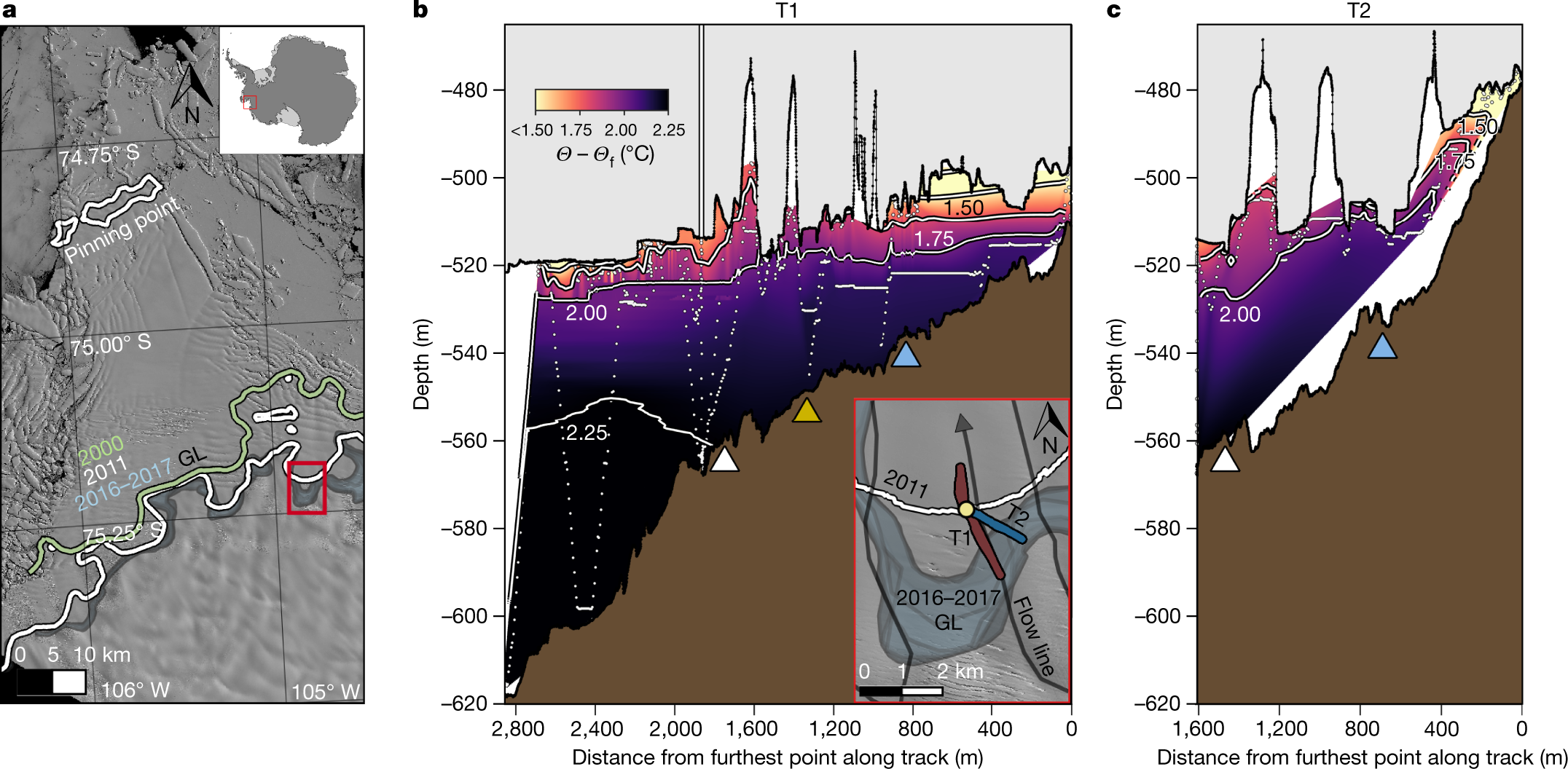 Heterogeneous melting near the Thwaites Glacier grounding line