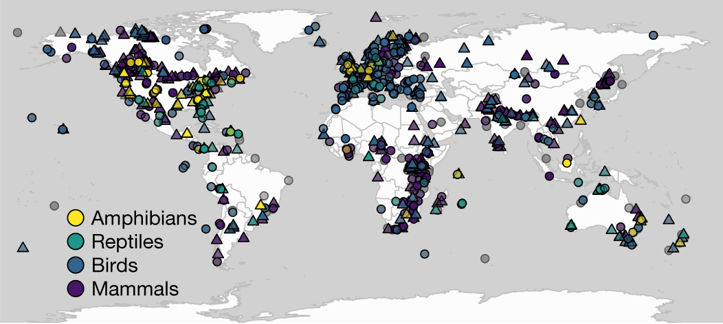 Protected areas slow declines unevenly across the tetrapod tree of life - Vimarsana News