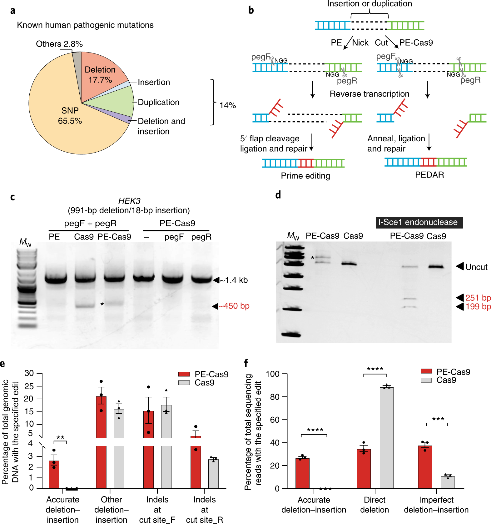 Deletion and replacement of long genomic sequences using prime editing |  Nature Biotechnology