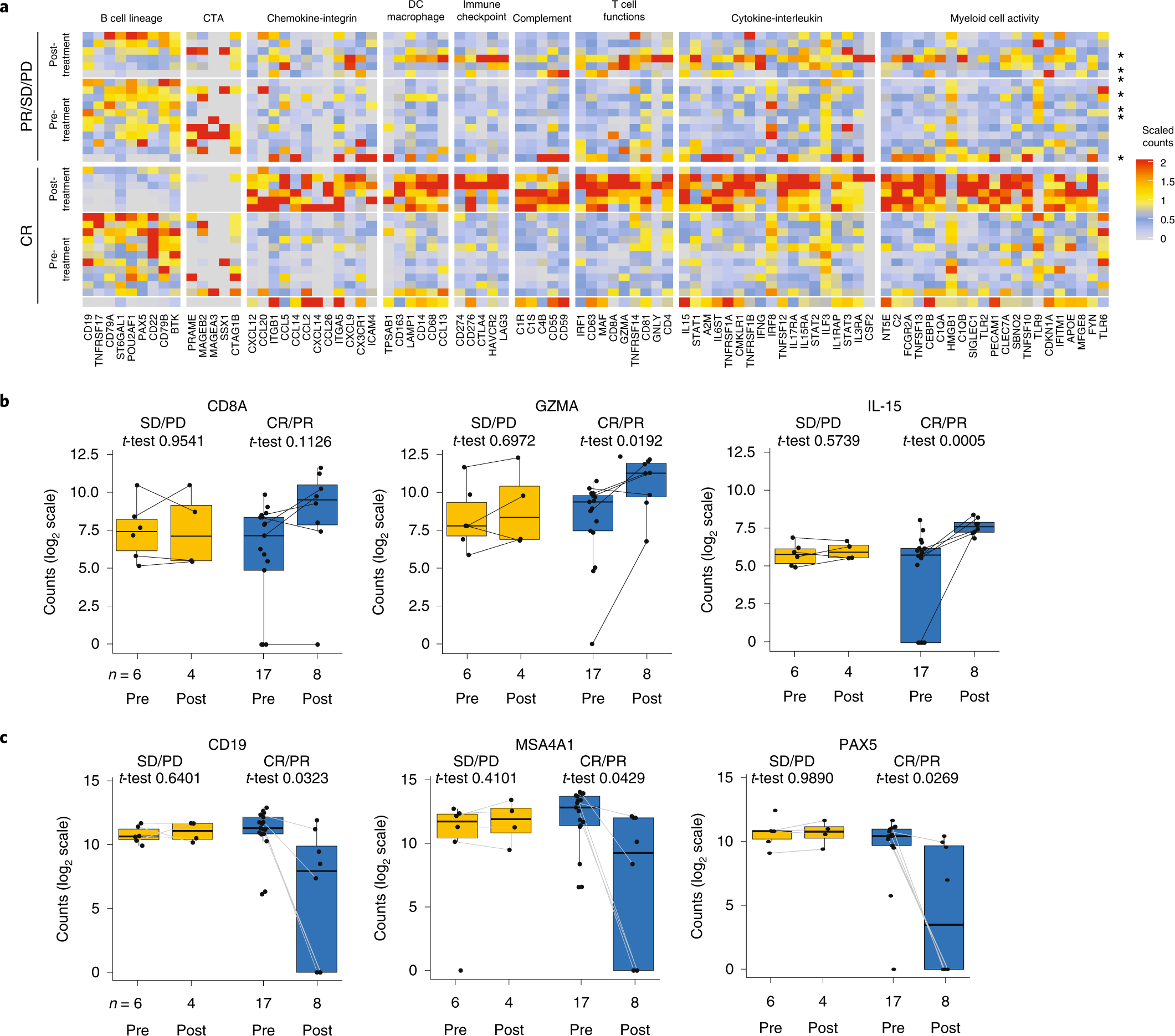 Tumor immune contexture is a determinant of anti-CD19 CAR T cell efficacy  in large B cell lymphoma | Nature Medicine