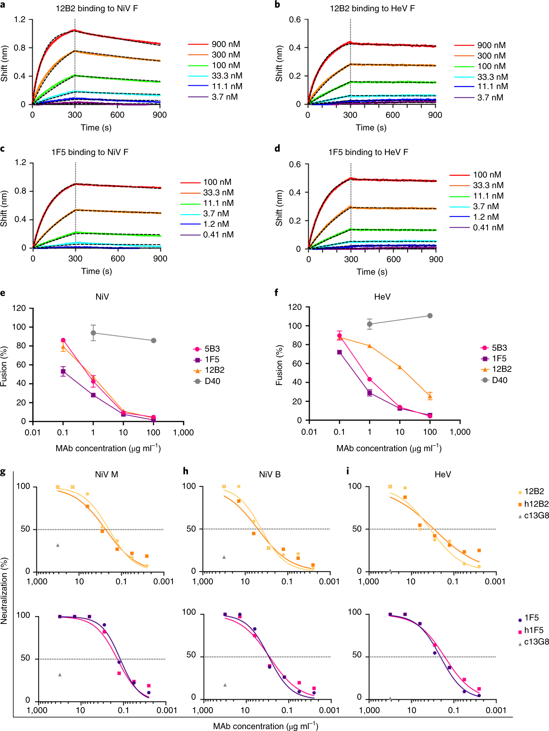 Broadly Neutralizing Antibody Cocktails Targeting Nipah Virus And Hendra Virus Fusion Glycoproteins Nature Structural Molecular Biology