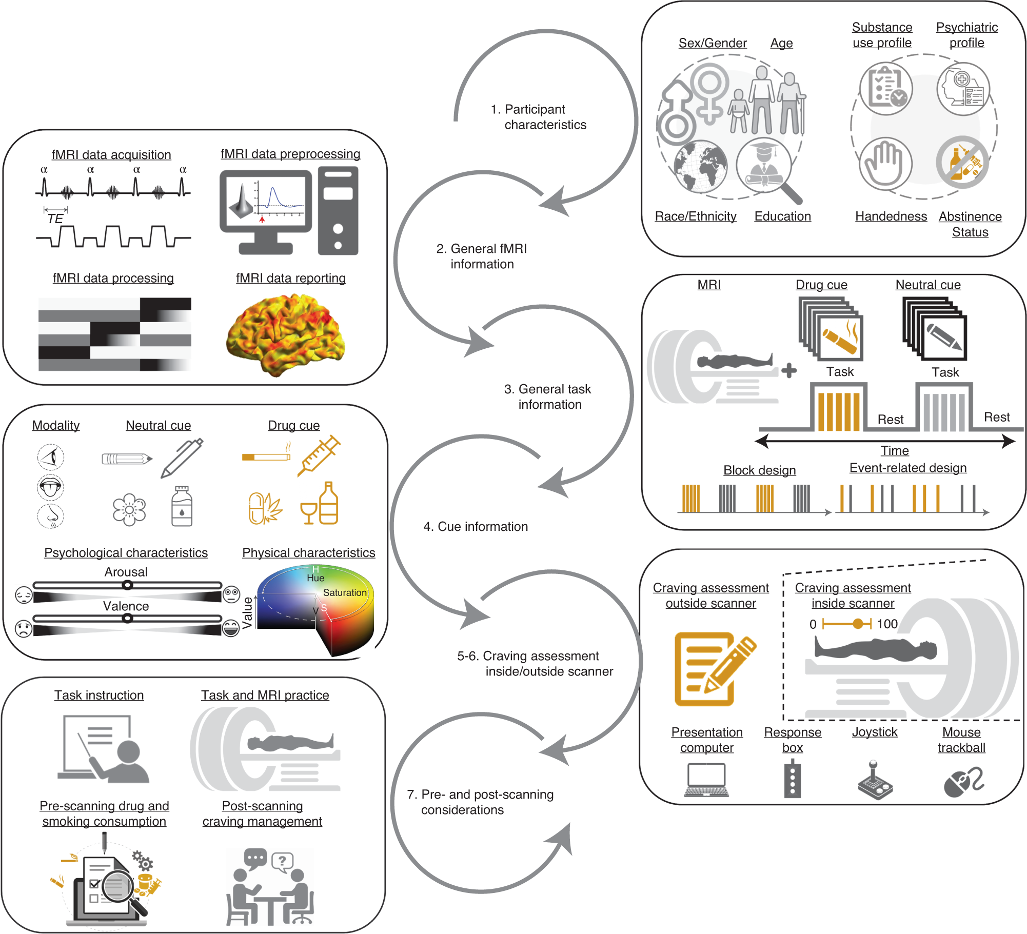 A methodological checklist for fMRI drug cue reactivity studies:  development and expert consensus | Nature Protocols