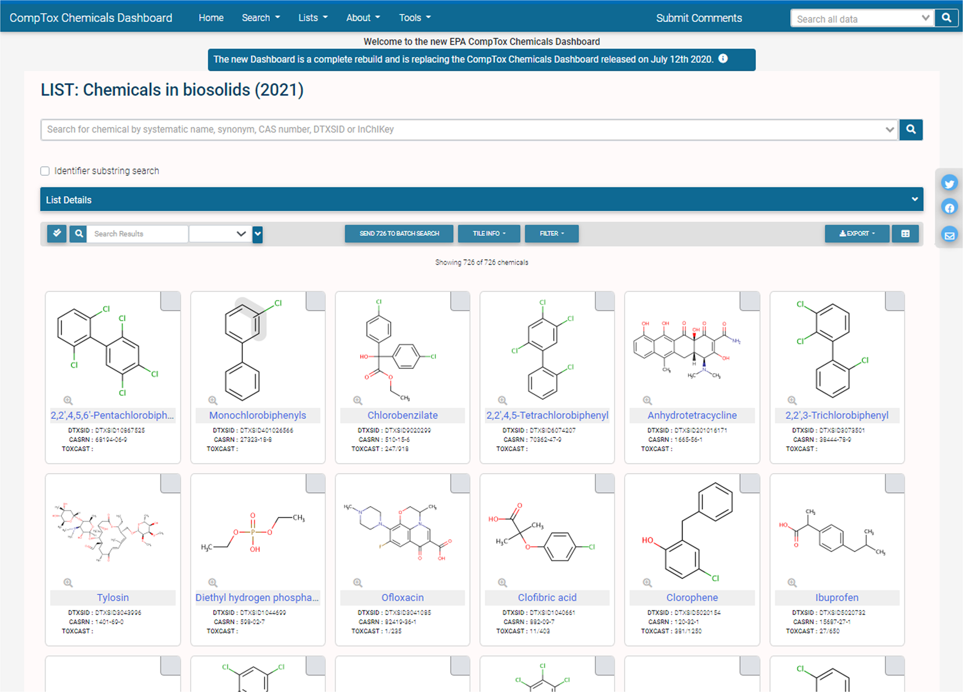 Wikipedia on the CompTox Chemicals Dashboard: Connecting Resources