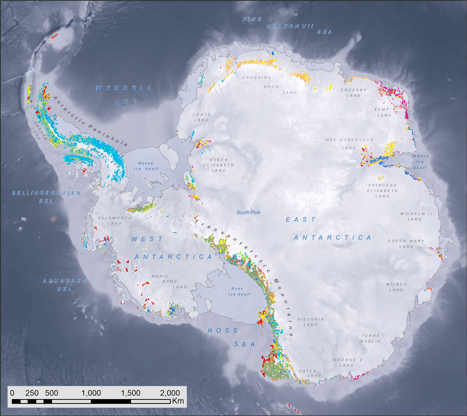 A continent-wide detailed geological map dataset of Antarctica