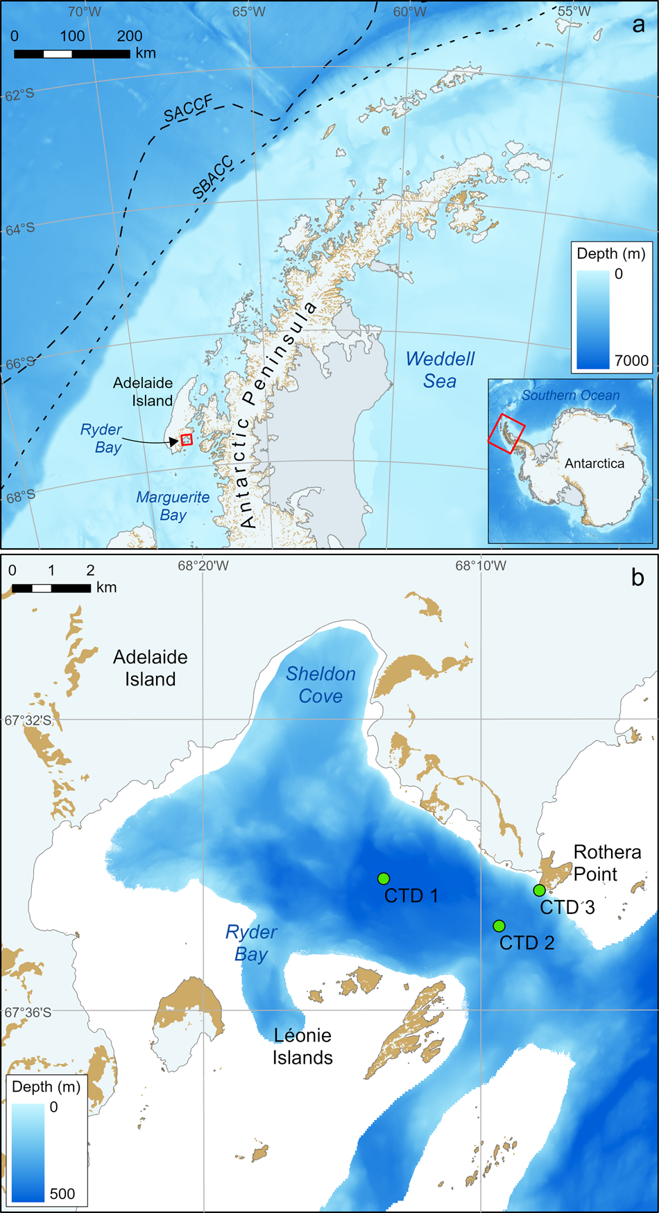 Sustained year-round oceanographic measurements from Rothera Research  Station, Antarctica, 1997–2017