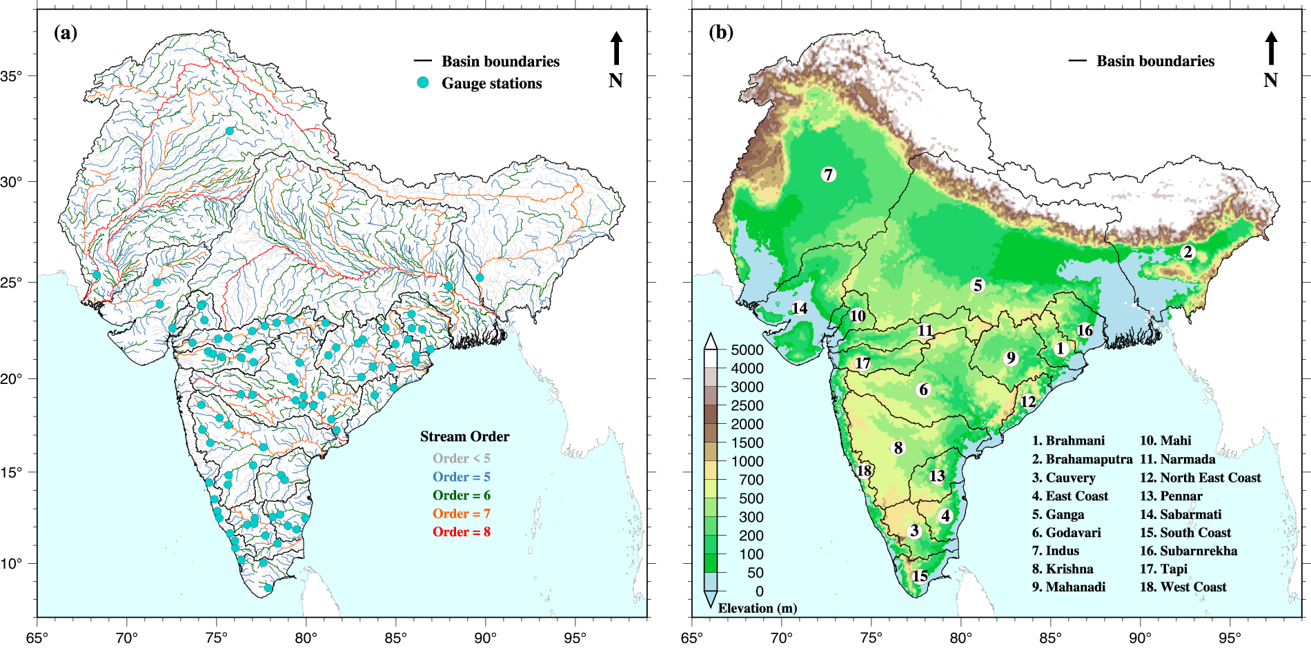 Kaveri River, Length, Basin, Map, & Facts