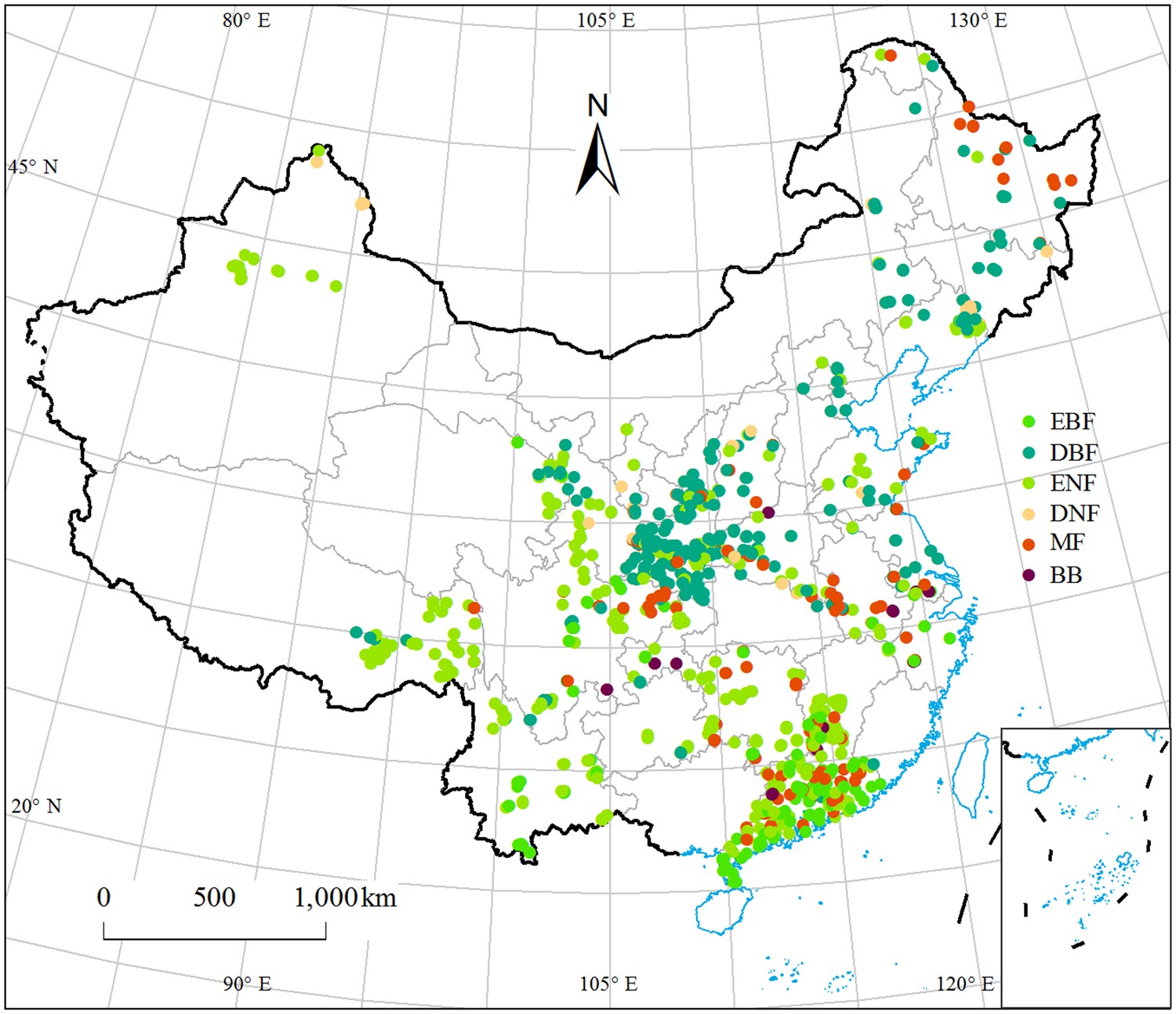 Different spatial patterns of nitrogen and phosphorus resorption  efficiencies in China's forests | Scientific Reports