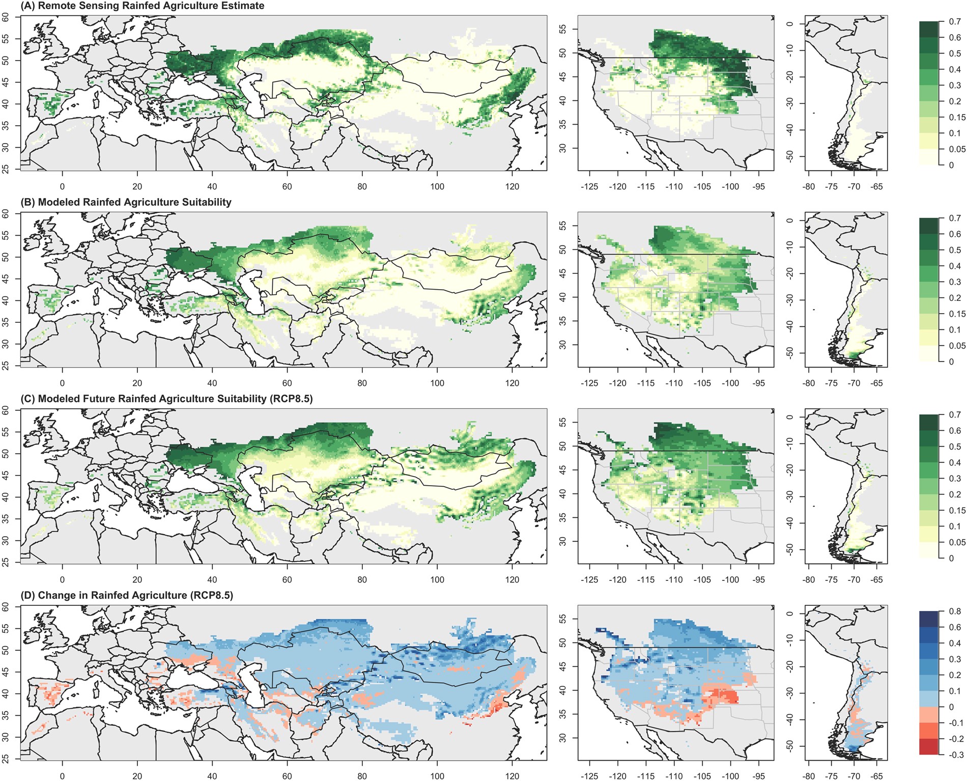 Future soil moisture and temperature extremes imply expanding suitability  for rainfed agriculture in temperate drylands | Scientific Reports