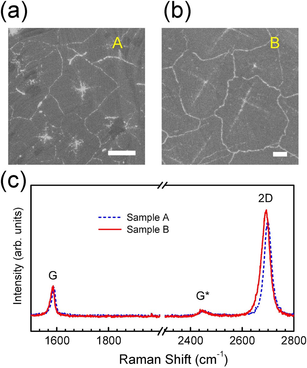 Spatially resolved Raman spectroscopy of defects, strains, and strain  fluctuations in domain structures of monolayer graphene | Scientific Reports